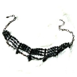 Black Rhinestone Choker.
